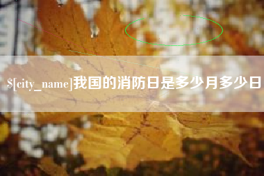 绍兴我国的消防日是多少月多少日