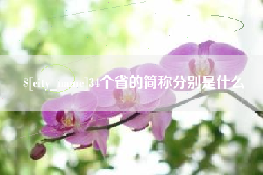 绍兴34个省的简称分别是什么