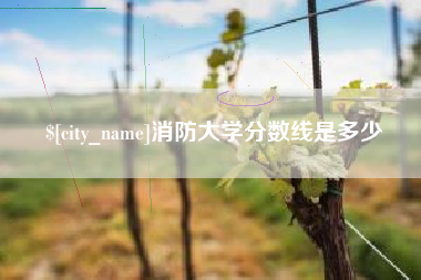 绍兴消防大学分数线是多少