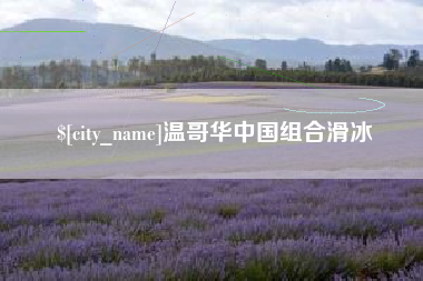 绍兴温哥华中国组合滑冰