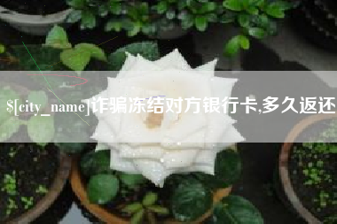 绍兴诈骗冻结对方银行卡,多久返还