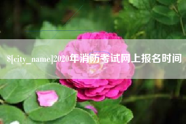 绍兴2020年消防考试网上报名时间