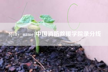 绍兴中国消防救援学院录分线
