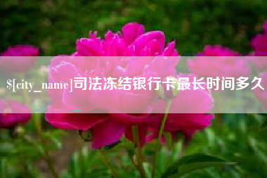 绍兴司法冻结银行卡最长时间多久