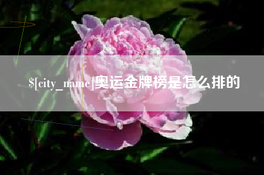 绍兴奥运金牌榜是怎么排的