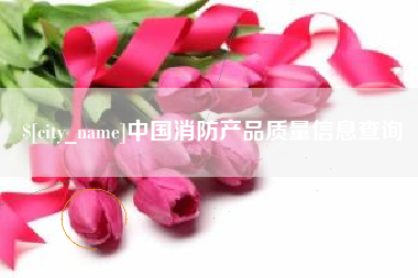 绍兴中国消防产品质量信息查询