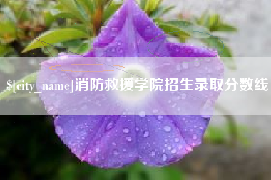 绍兴消防救援学院招生录取分数线