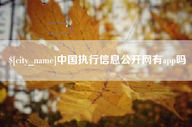 绍兴中国执行信息公开网有app吗