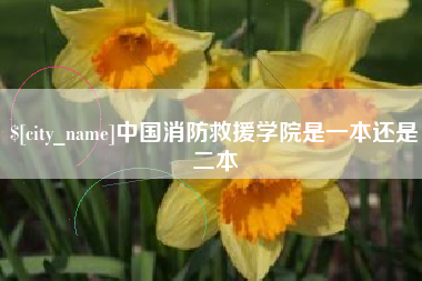 绍兴中国消防救援学院是一本还是二本