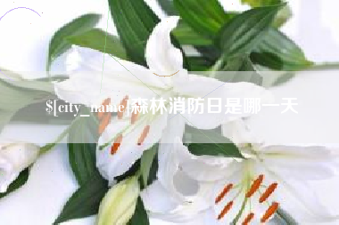 绍兴森林消防日是哪一天
