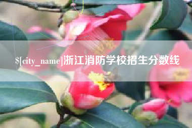绍兴浙江消防学校招生分数线