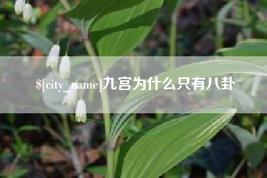 绍兴九宫为什么只有八卦