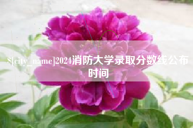 绍兴2024消防大学录取分数线公布时间
