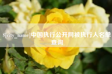 绍兴中国执行公开网被执行人名单查询