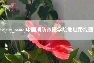 绍兴中国消防救援学院地址路线图