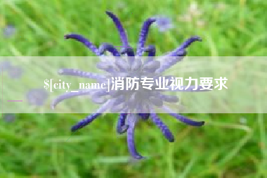 绍兴消防专业视力要求