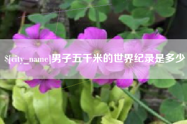 绍兴男子五千米的世界纪录是多少