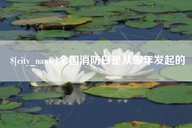 绍兴全国消防日是从哪年发起的