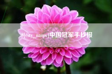 绍兴中国冠军手抄报