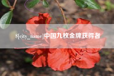 绍兴中国九枚金牌获得者