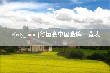 绍兴冬运会中国金牌一览表