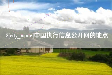 绍兴中国执行信息公开网的地点
