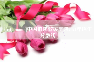 绍兴中国消防救援学院2021年招生分数线