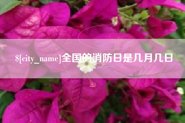 绍兴全国的消防日是几月几日