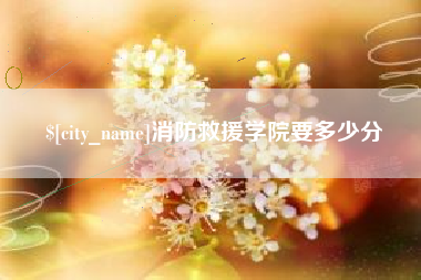 绍兴消防救援学院要多少分